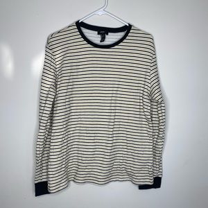 Forever 21 Striped Long Sleeve Shirt Large